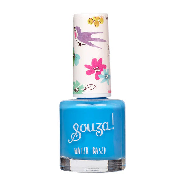 Neonblauer Nagellack