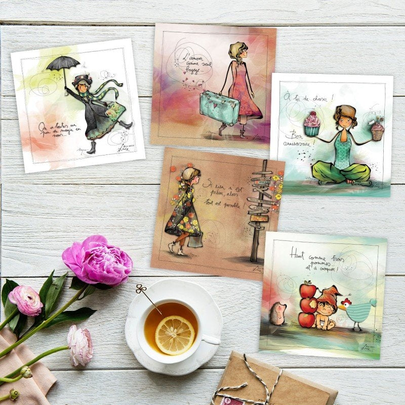 Carte Mon amie Luce