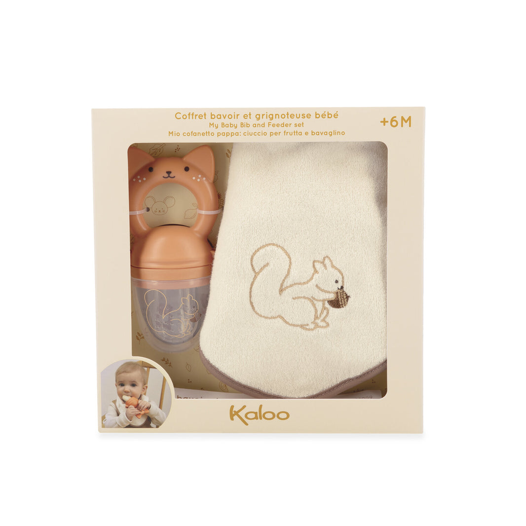 Lätzchen- und Beißring-Set für Babys