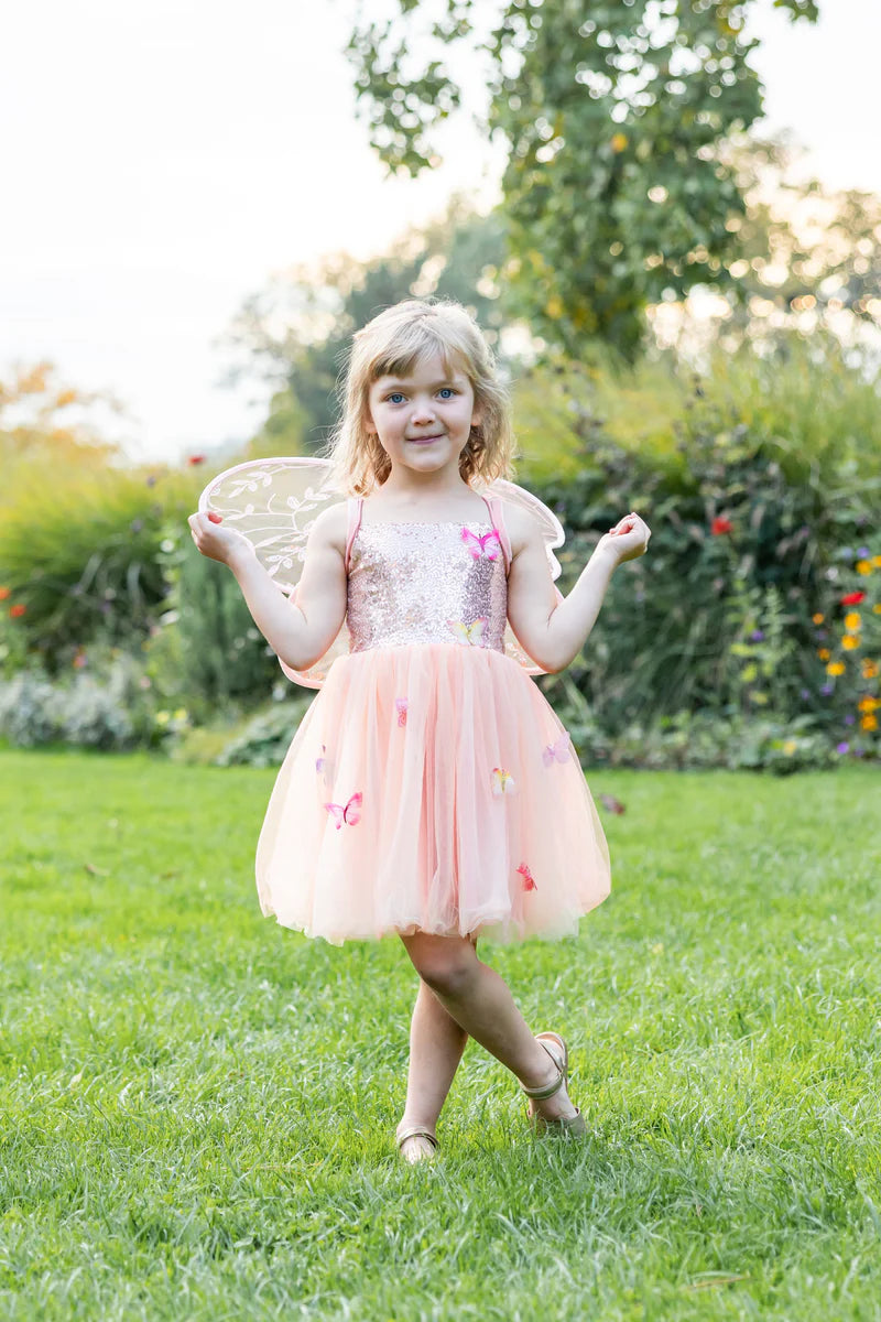 Kleid Butterfly Bliss, Pfirsich