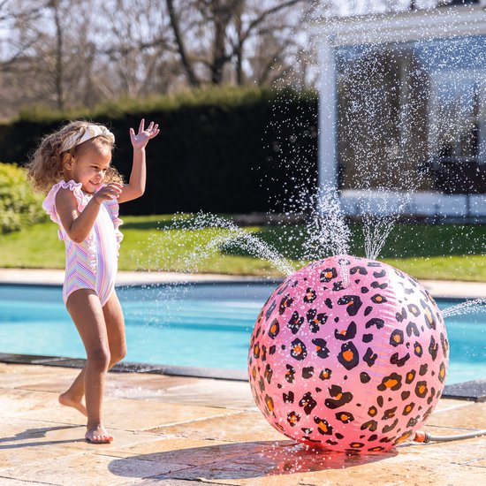 Swim Essentials Kinder-Wasserzerstäuber – Ballform – Roségold Panther Print – Ø 57 cm