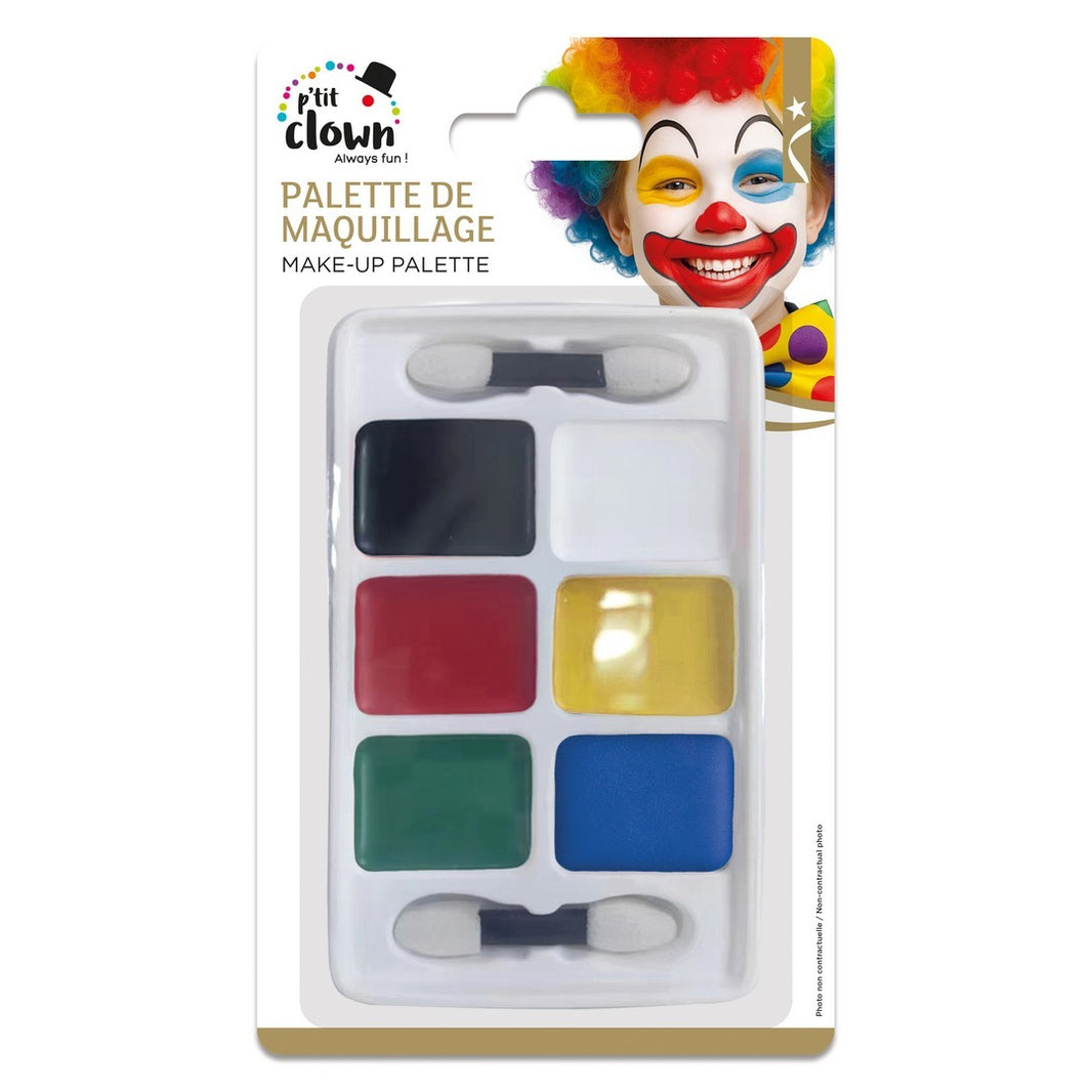 Schminkpalette - Fettfarben - 6 Farben