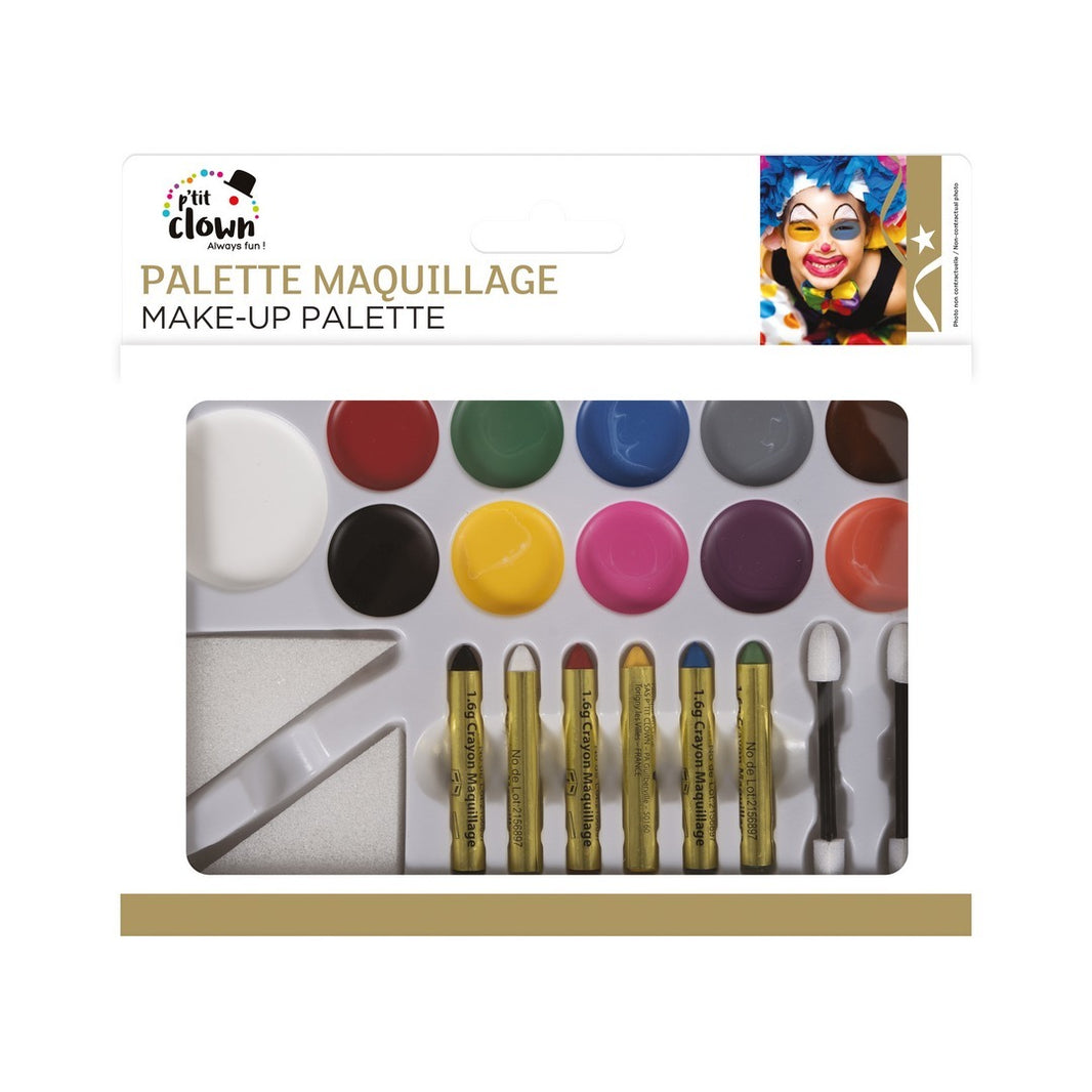 Make-up-Palette - Fettfarben - 11 Farben
