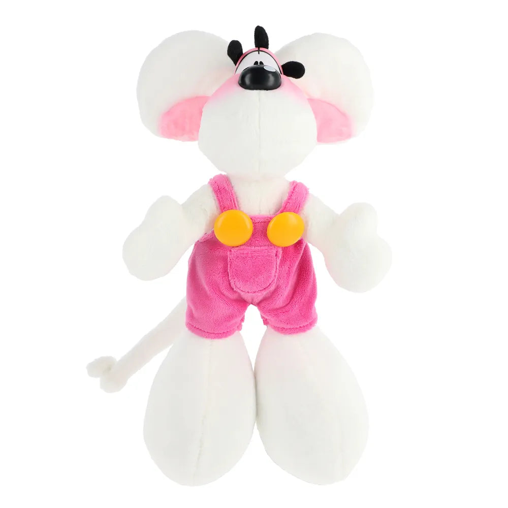 Diddl Plüschtier im rosa Overall 30cm