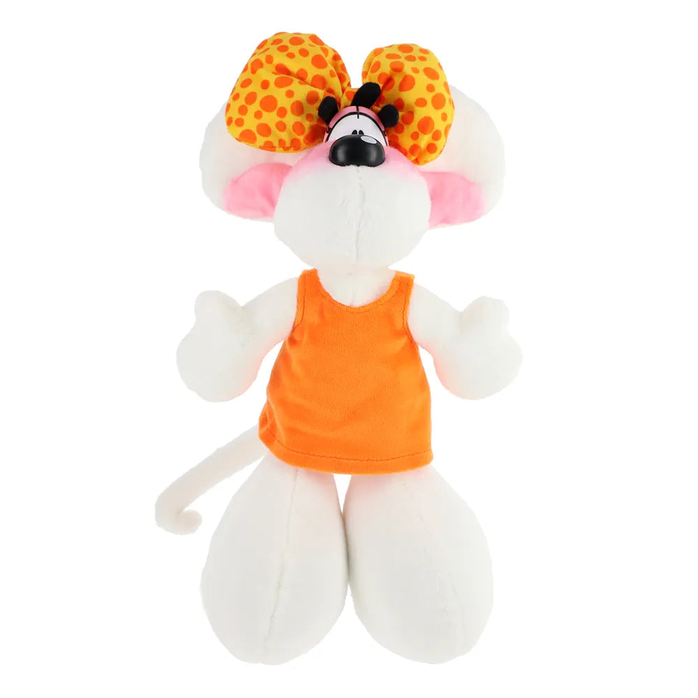 Diddlina Plüschtier im orangefarbenen Kleid 20 cm