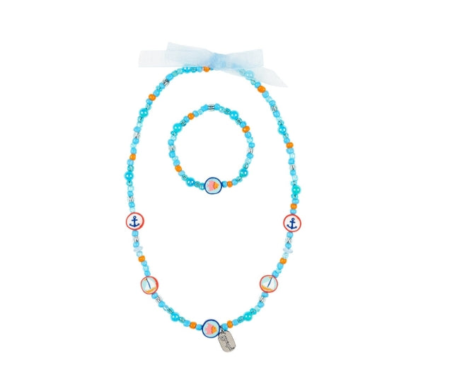 Halskette + Armband Marit im Marine-Stil