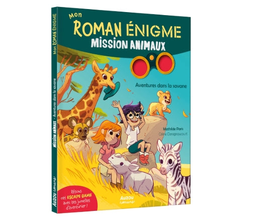 Mein Rätselroman – Mission Tiere: Abenteuer in der Savanne