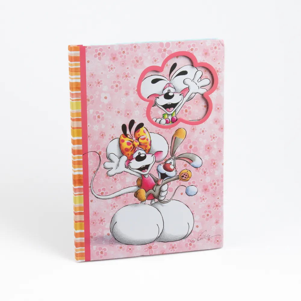 Hardcover-Notizbuch DIN A4 mit Diddl-Blumenmuster