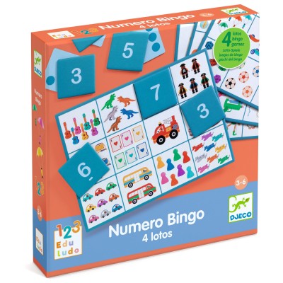 Bingo-Nummer - 4 Lottoscheine