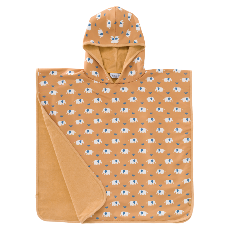 Fresk Bade-Poncho – Elefant