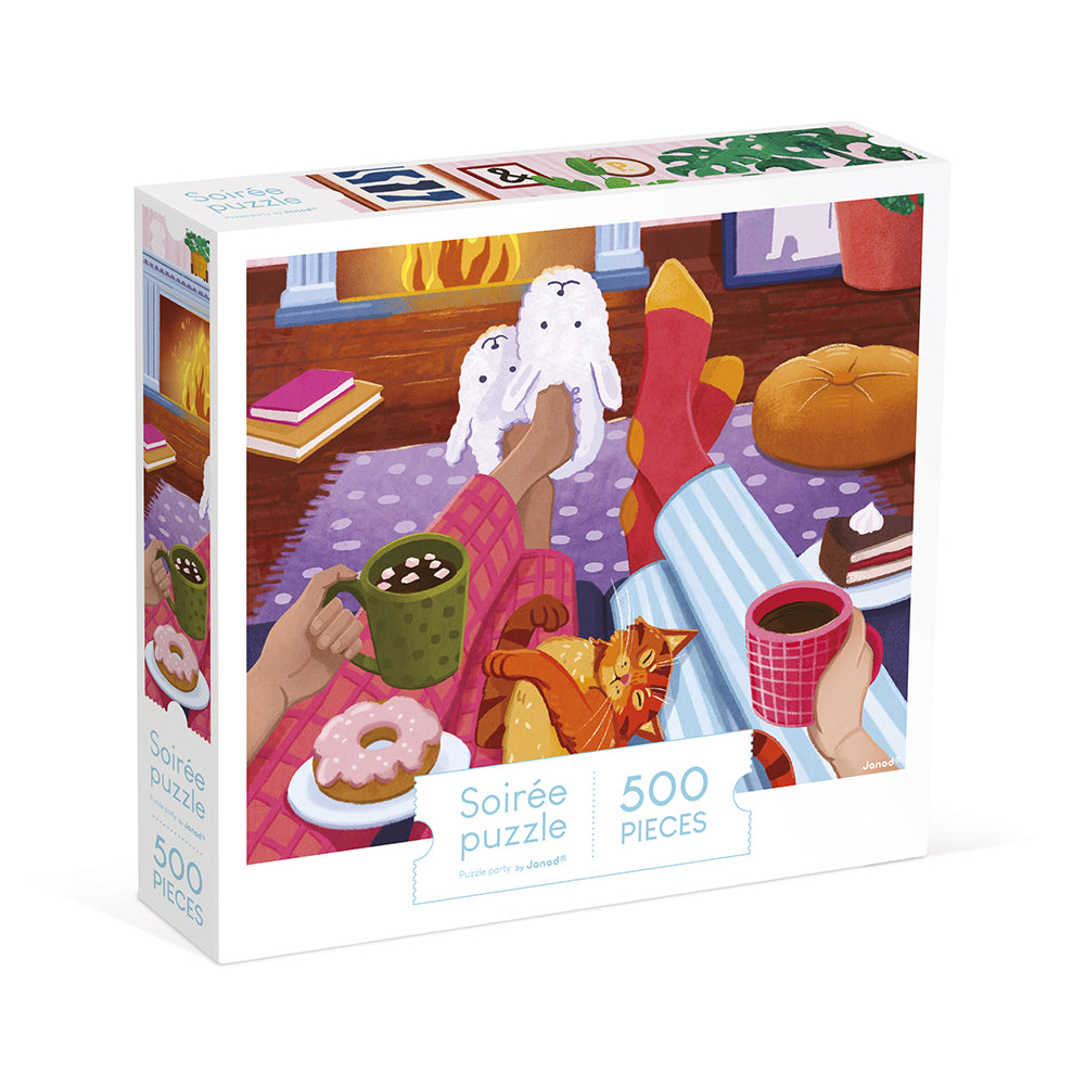 Kaminabend-Puzzle – 500 Teile