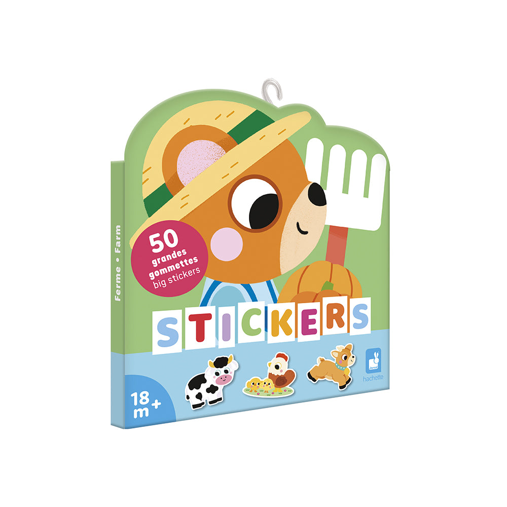 50 Aufkleber - Bauernhoftiere