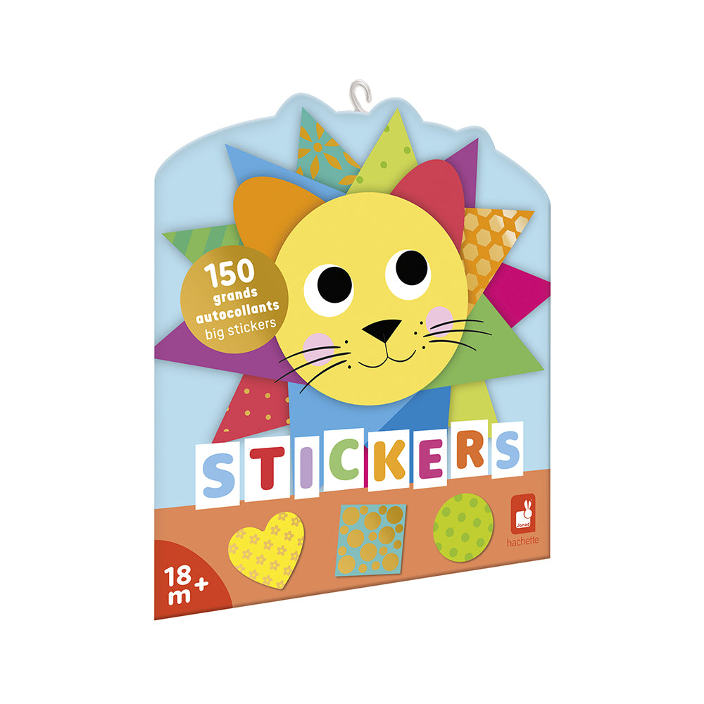 150 Sticker auf Bögen mit geometrischen Formen