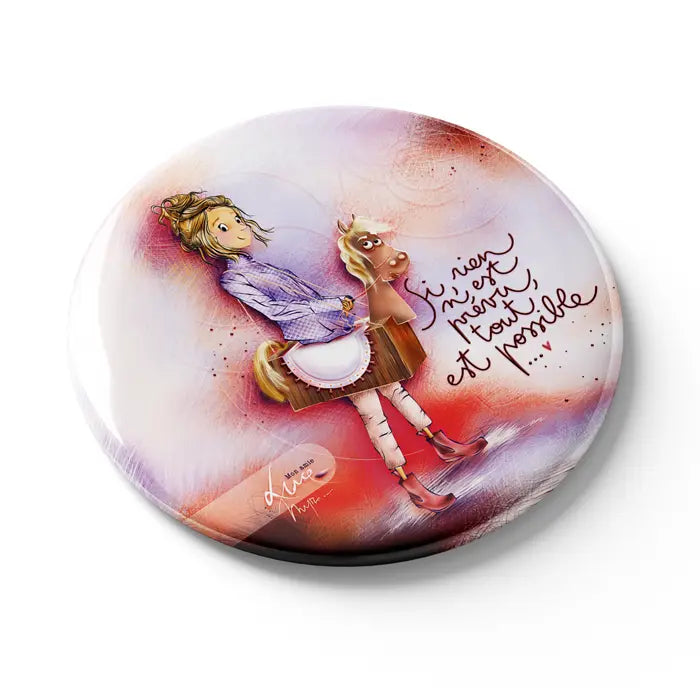 Magnet "Si rien n'est prévu, tout est possible" - Mon Amie Luce