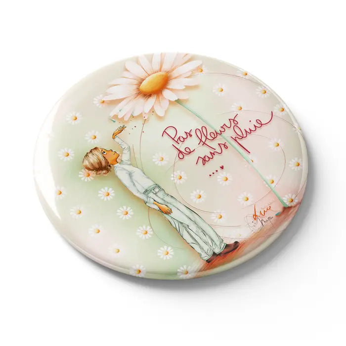 Magnet "Pas de fleur sans pluie" - Mon Amie Luce
