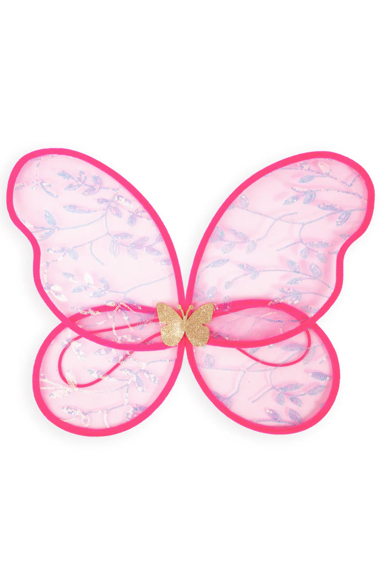 Schmetterlingsflügel des Glücks, leuchtendes Rosa