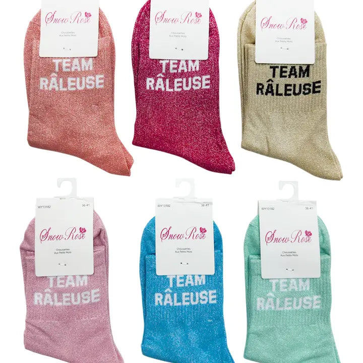 Glitzernde Socken – Team Nörglerin