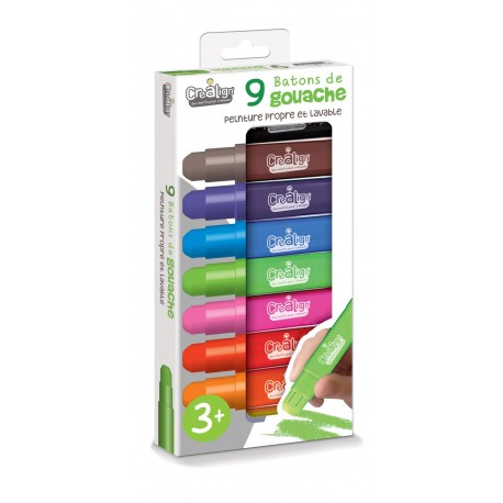 9 Gouache-Stifte