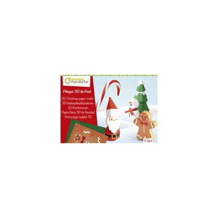 Weihnachtliche 3D-Faltarbeiten