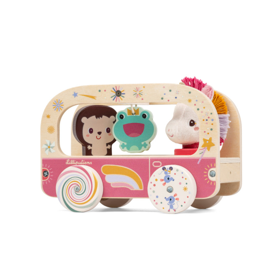 Magischer Holzbus Lena das Einhorn