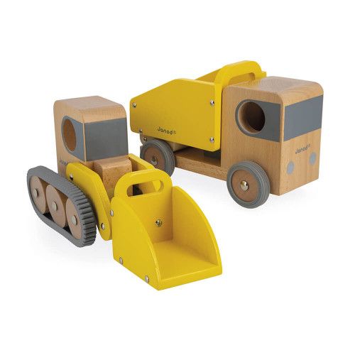 Muldenkipper und Bagger Bolid
