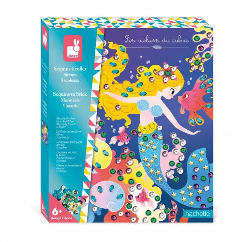 Kreativ-Set Glitzerbilder Meerjungfrauen