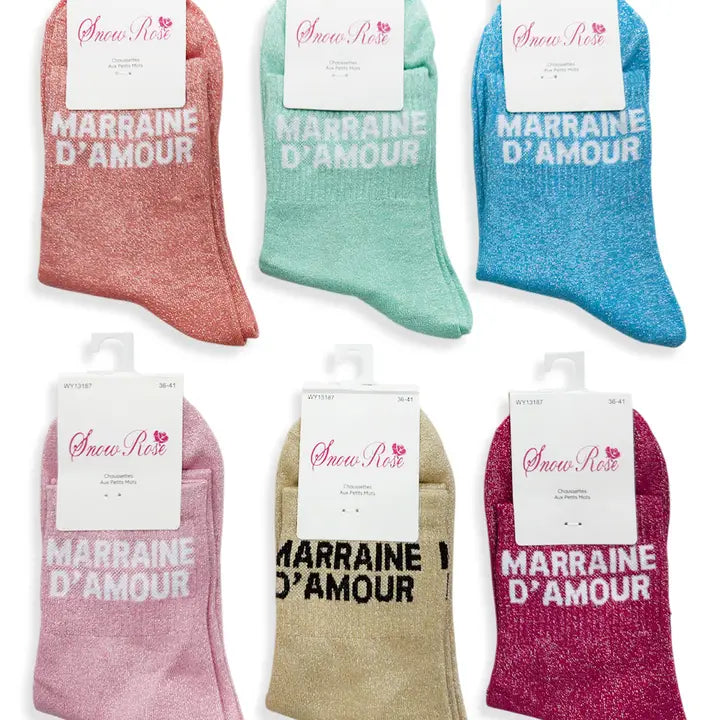 Glitzersocken – Patentante aus Liebe