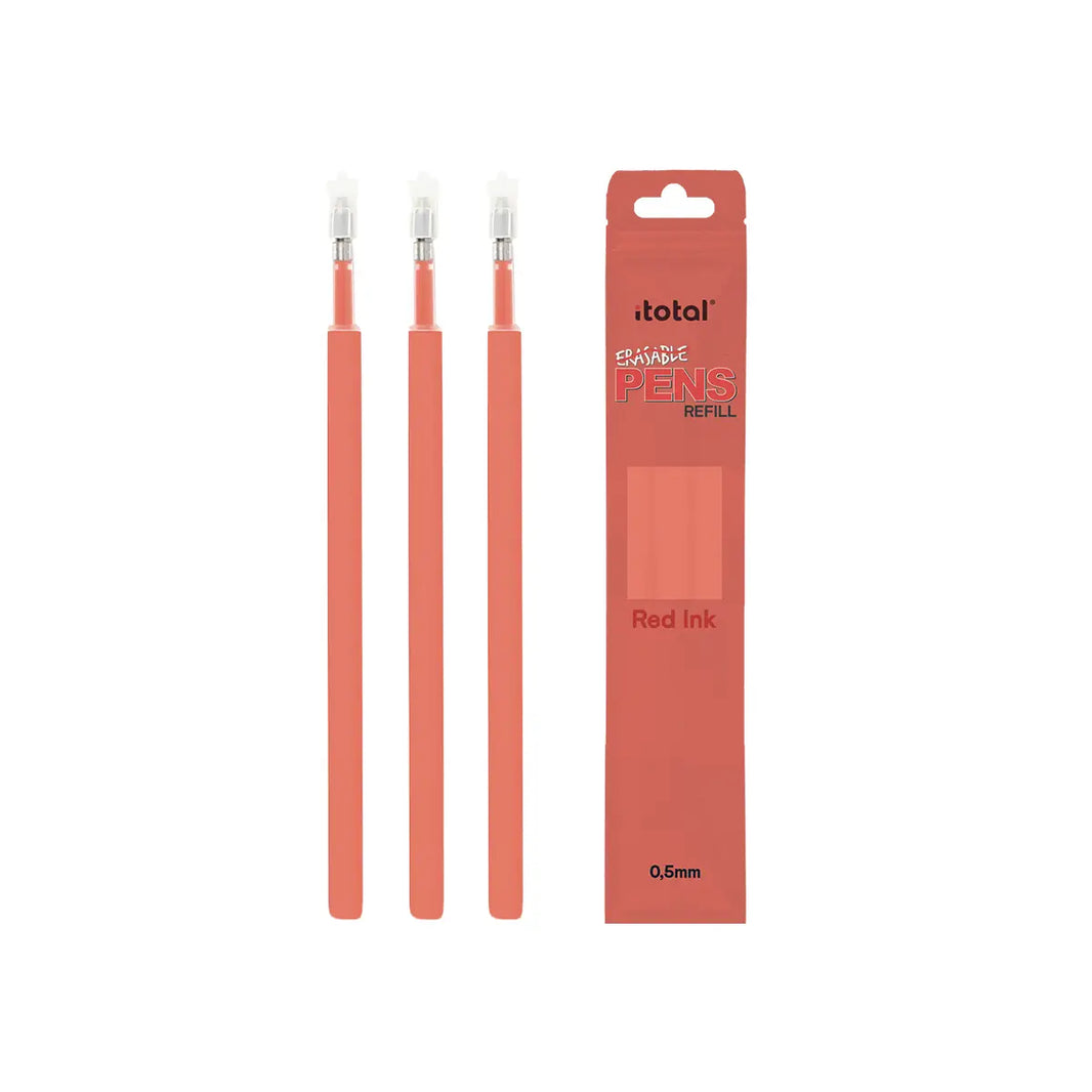 Löschbare Tintenpatrone – 3er-Set Rot