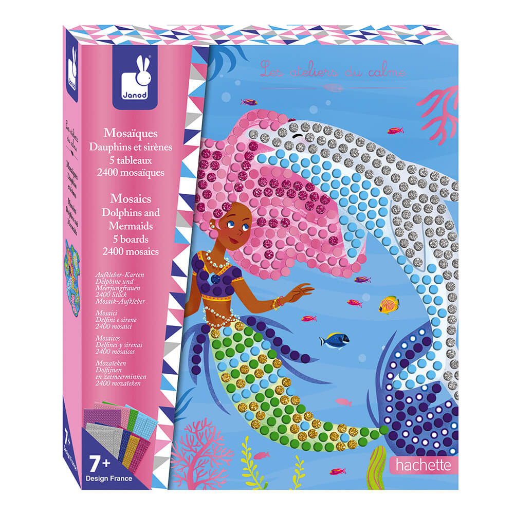 Kreativ-Set – Delfin- und Meerjungfrauenmosaike