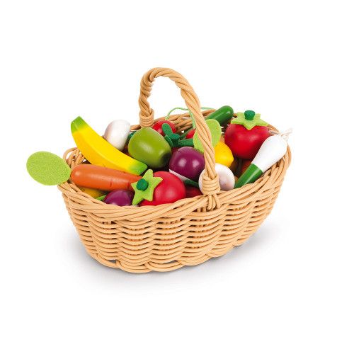 Obst- und Gemüsekorb mit 24 Stück