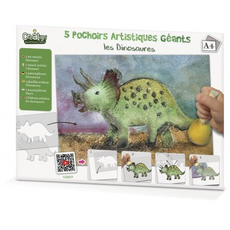 Riesige Kunstschablonen „Dinosaurier“