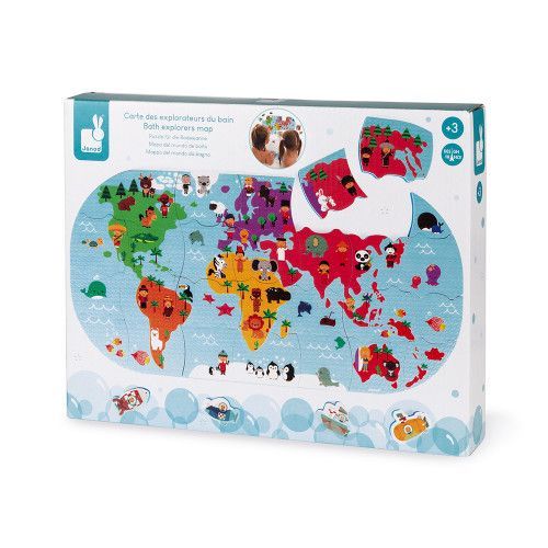 Bade-Entdecker-Kartenpuzzle