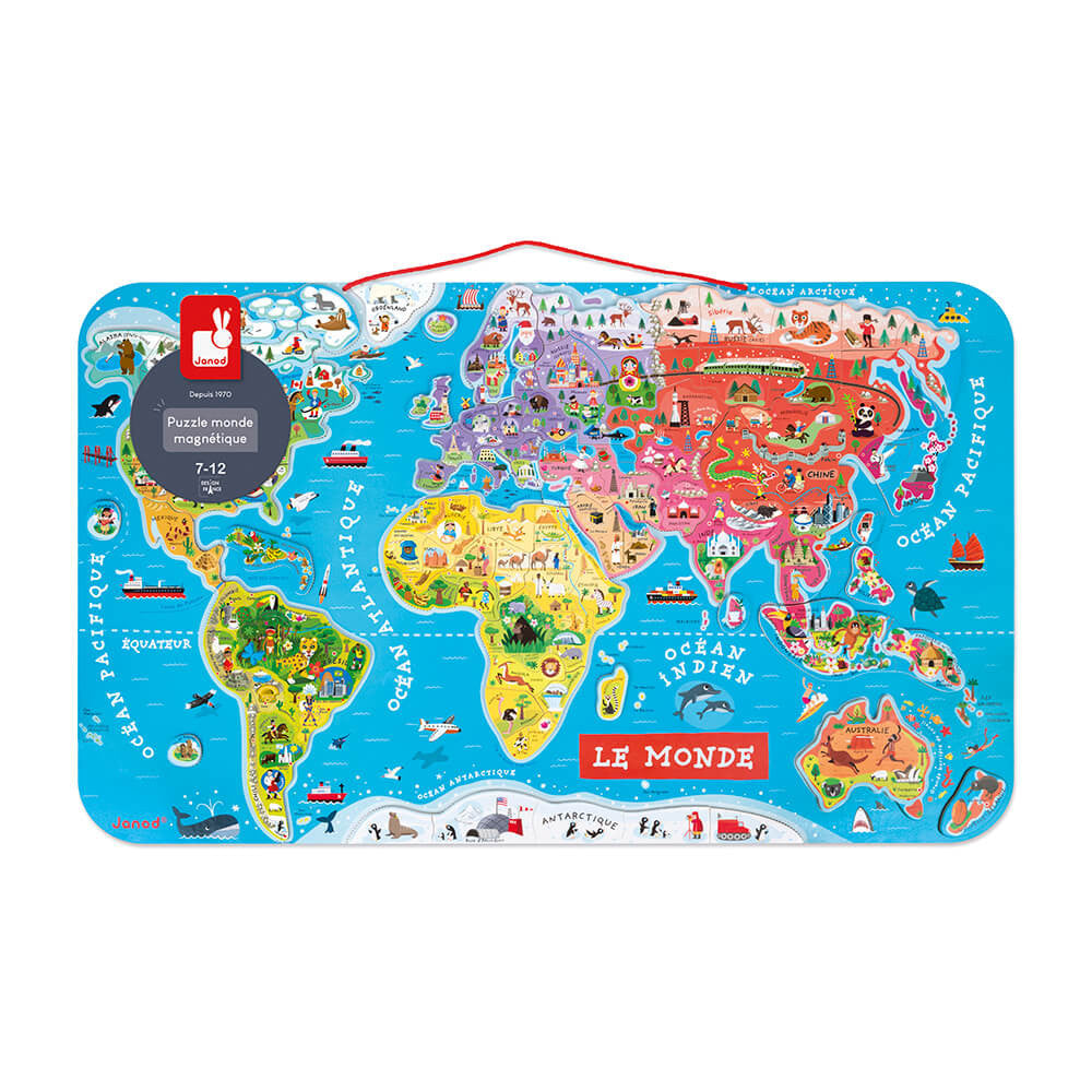 Magnetisches Welt-Puzzle 92 Teile