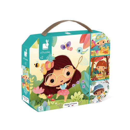 Staffelpuzzles 4 Jahreszeiten – 4 Puzzles