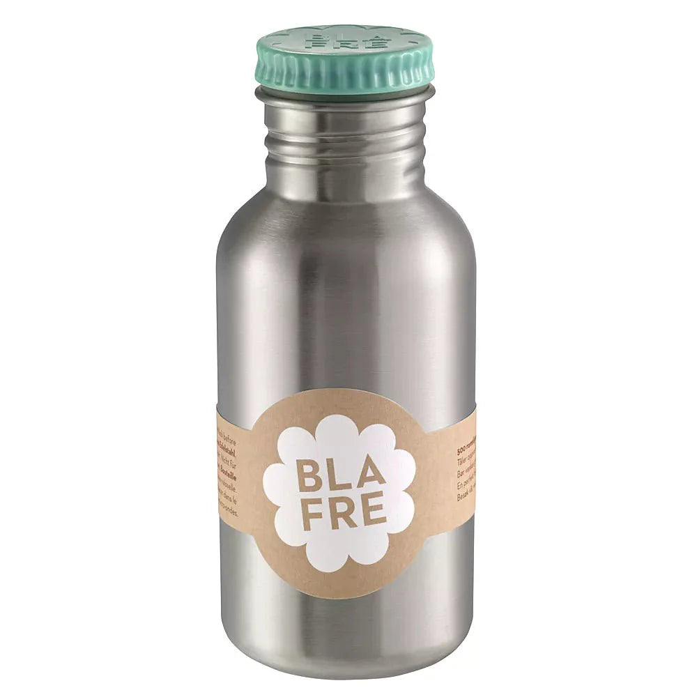 Grüne Trinkflasche aus recyceltem Edelstahl 500 ml – Blafre