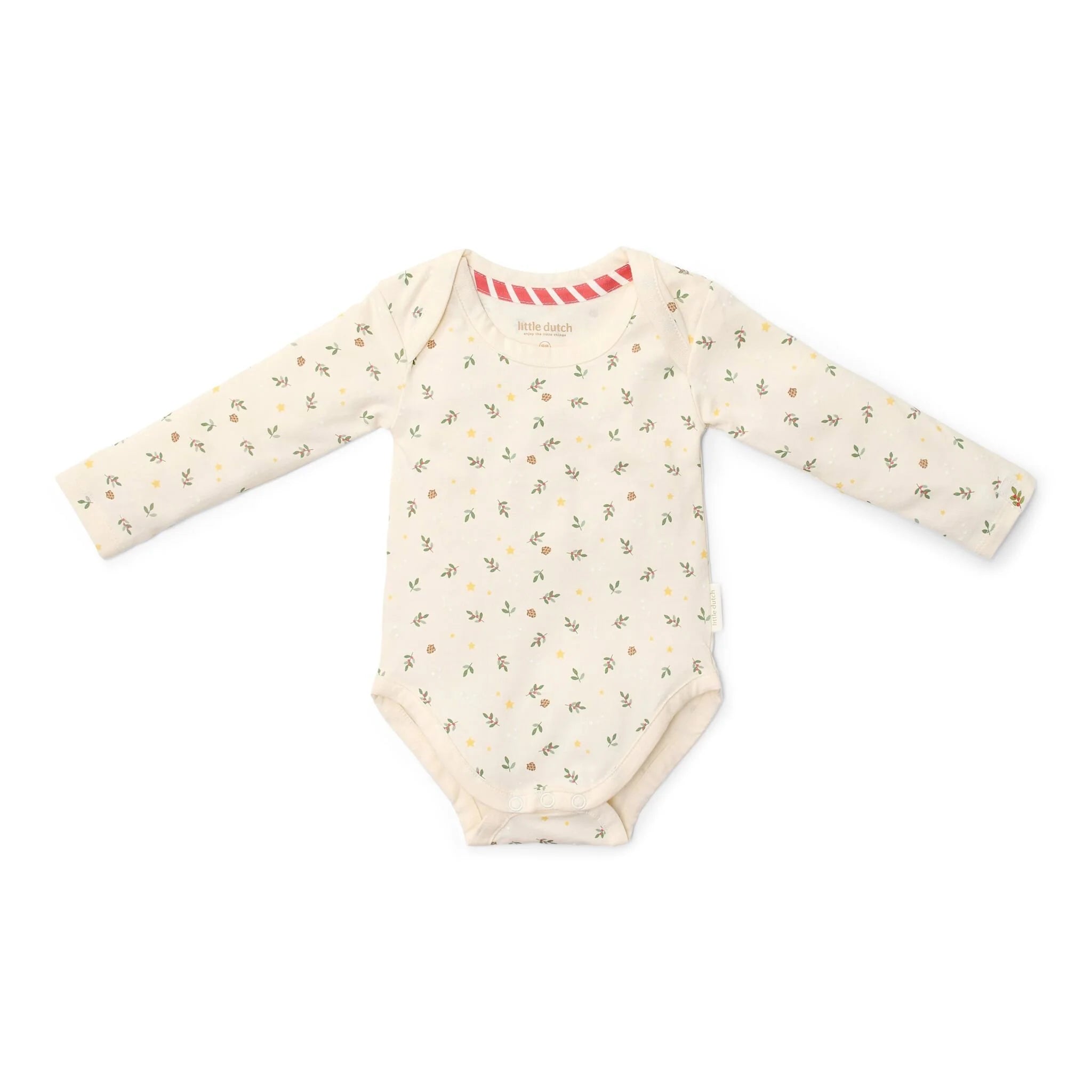 Lot de 2 bodies bébé Noël beige – Little Dutch