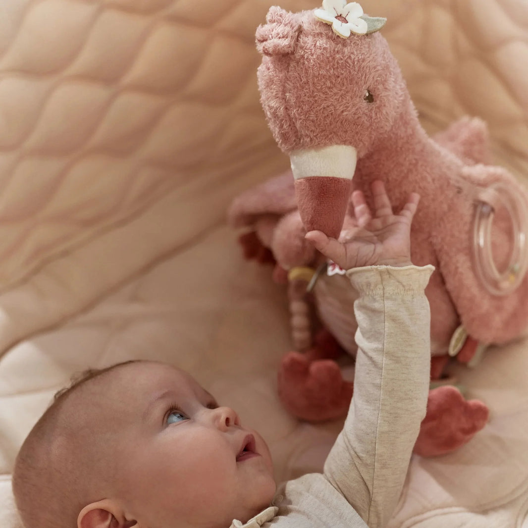 Aktivitäten-Stofftier Flamingo – Safari Friends – Little Dutch