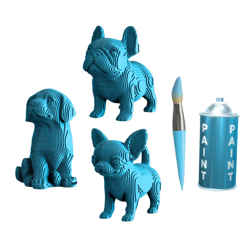 Chiots Trio Puzzle 3D Modèle en Carton
