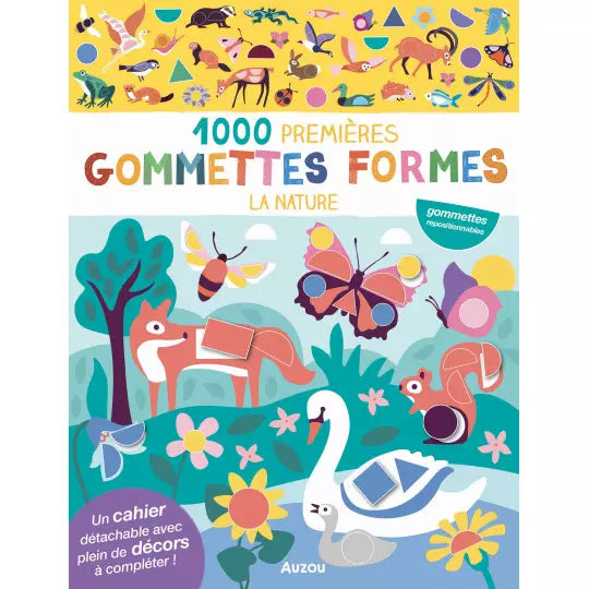 Mes 1000 premières gommettes formes - La nature