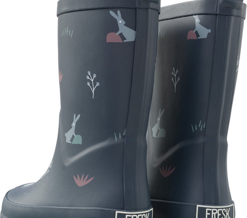 Bottes de pluie Lapin bleu foncé - Fresk