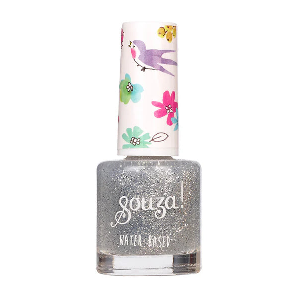 Vernis à ongles Paillettes argentées transparentes