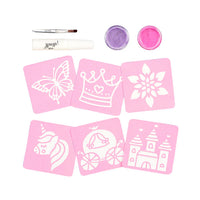 Set tatouages glitter Princesse (1 pc)