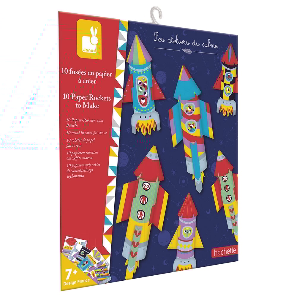 Kit Créatif - 10 Fusées en Papier à Créer