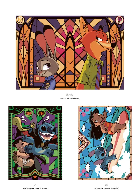 Coloriages mystères Disney - Vitraux Tome 2