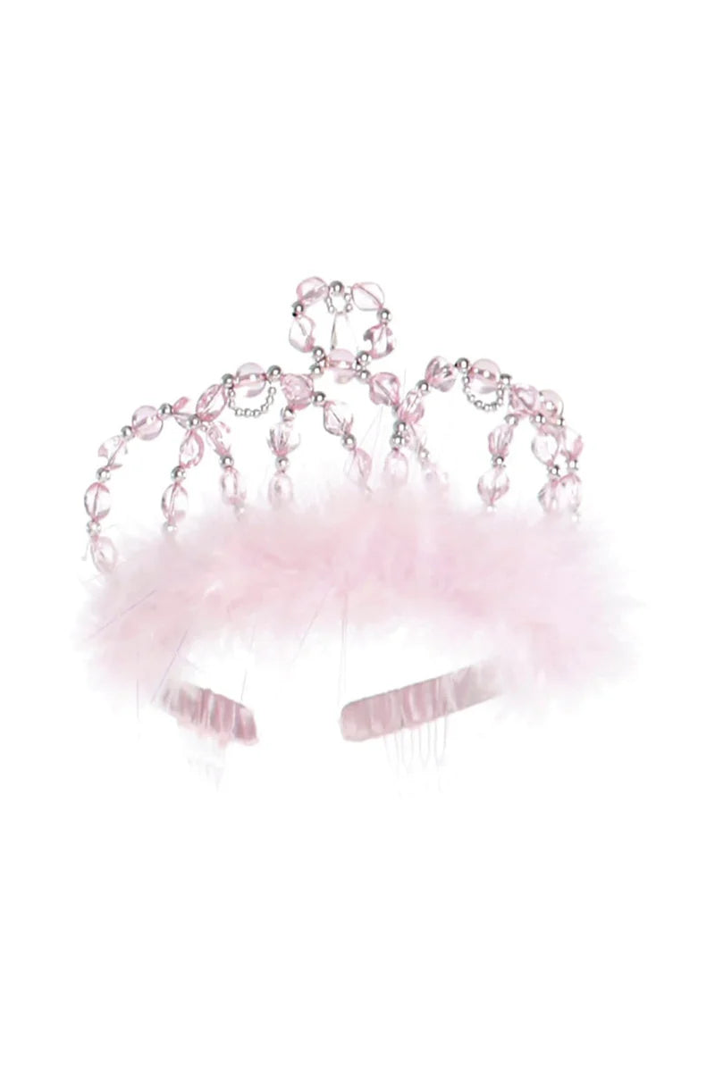 Diadème Princesse Rose & Argent