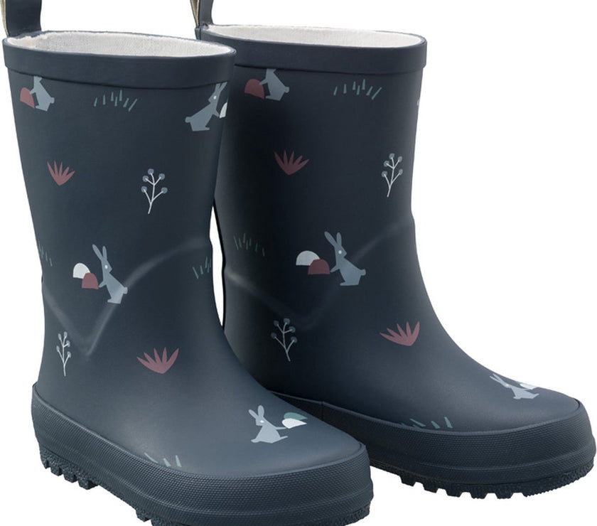 Bottes de pluie Lapin bleu foncé - Fresk