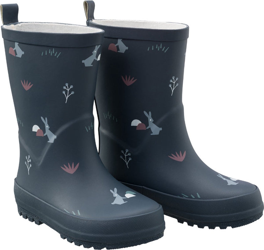 Bottes de pluie Lapin bleu foncé - Fresk