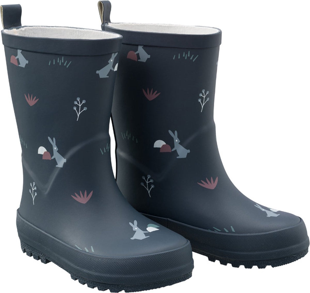 Bottes de pluie Lapin bleu foncé - Fresk