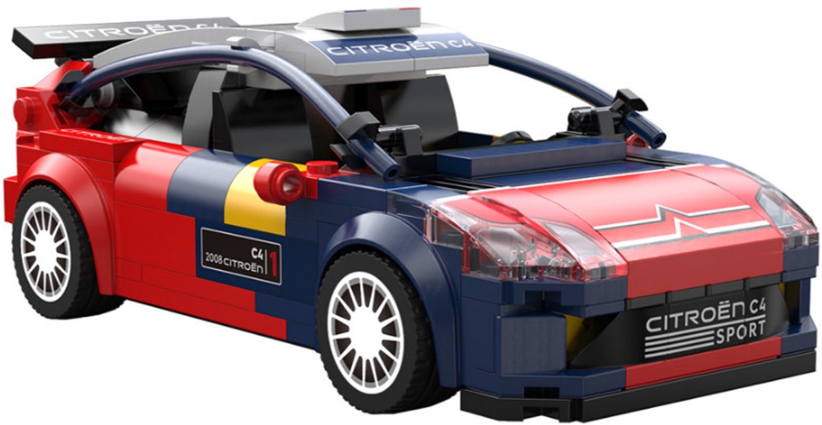 Voiture de rallye télécommandée Citroën C4 WRC 2008 329 pièces - CaDA