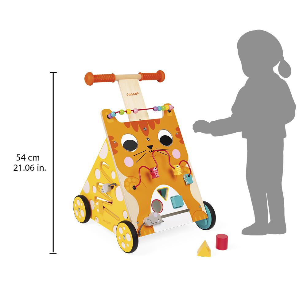 Chariot Multi-Activités Chat (bois)